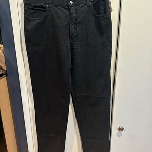 Versace Men's Dark Black Straight Jeans size 42